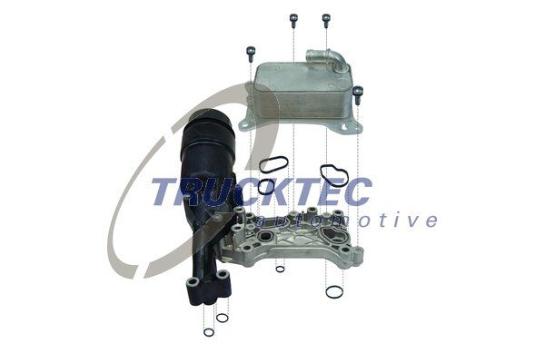 TRUCKTEC AUTOMOTIVE масляный радиатор, двигательное масло 02.18.141